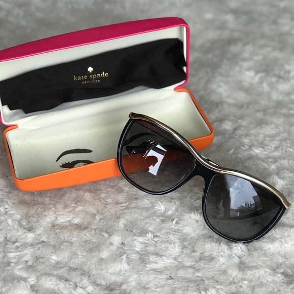 kate spade Accessories - Kate Spade Black & Gold Sunglasses